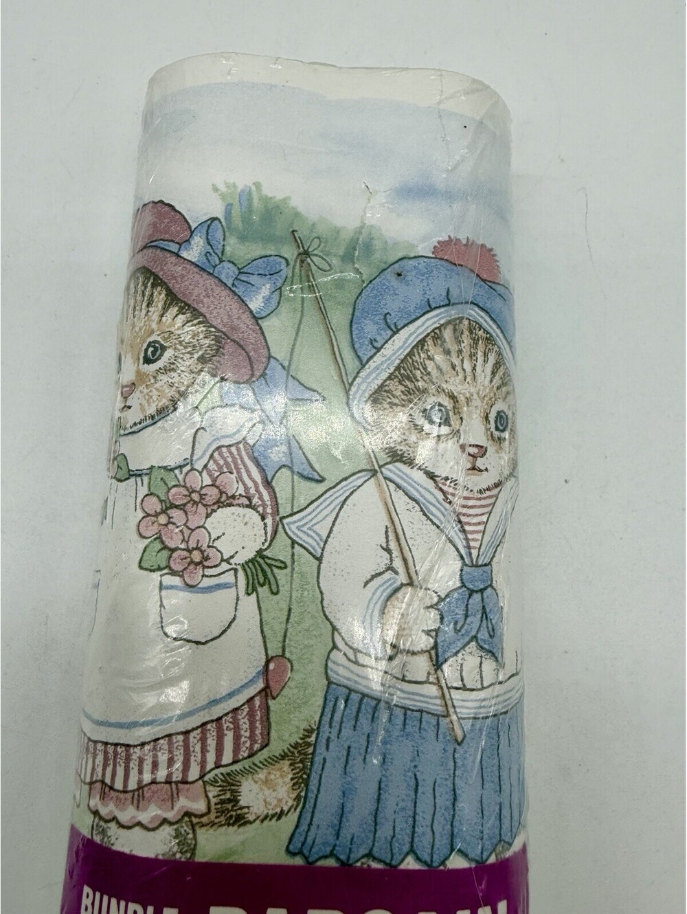 Vintage Kittens Cat Wallpaper Border 1980’s 1990’s Decor Kids Nursery 8.5 Yards
